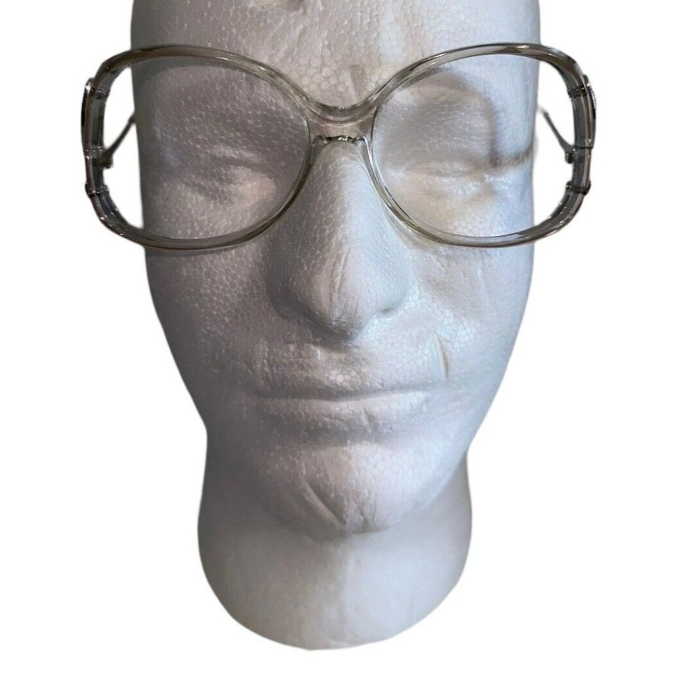 Vintage Womens Silver Dollar Eyeglass Frames Doris Clear NO Lenses 54 18 120
